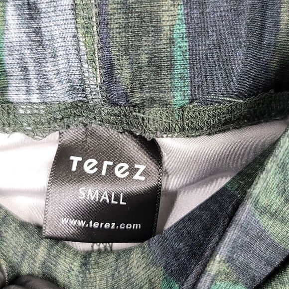 Terez Heathered Green Camo Leggings Size Small - Picture 7 of 11
